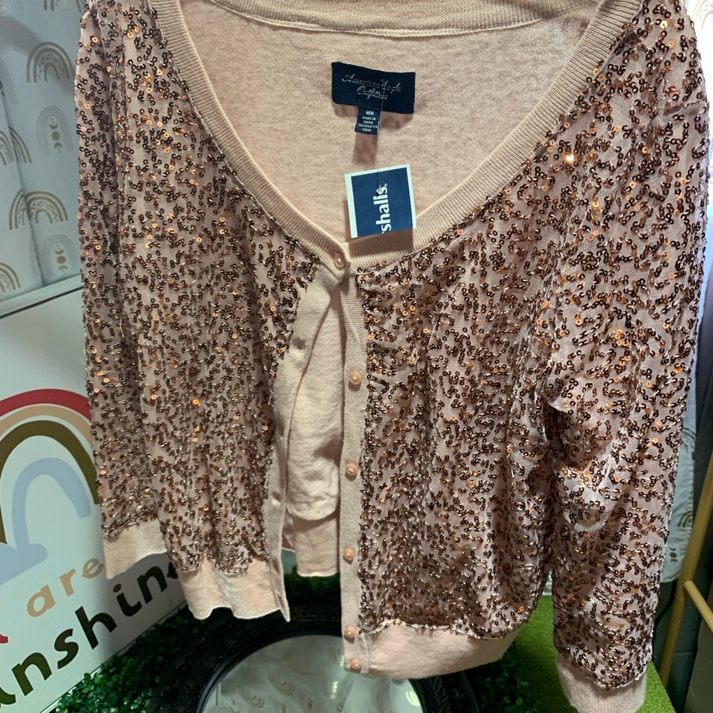 American Eagle Outfitters Pink Cardigan